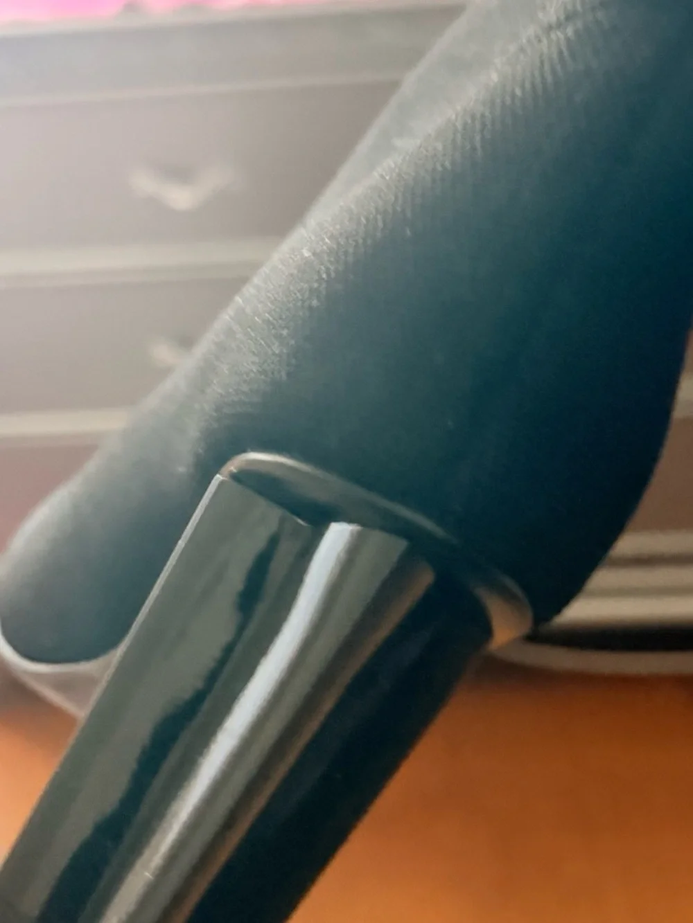 Louis Vuitton Black Logo Knit Sock Boot with Gloss Block Heel - Picture 3 of 3